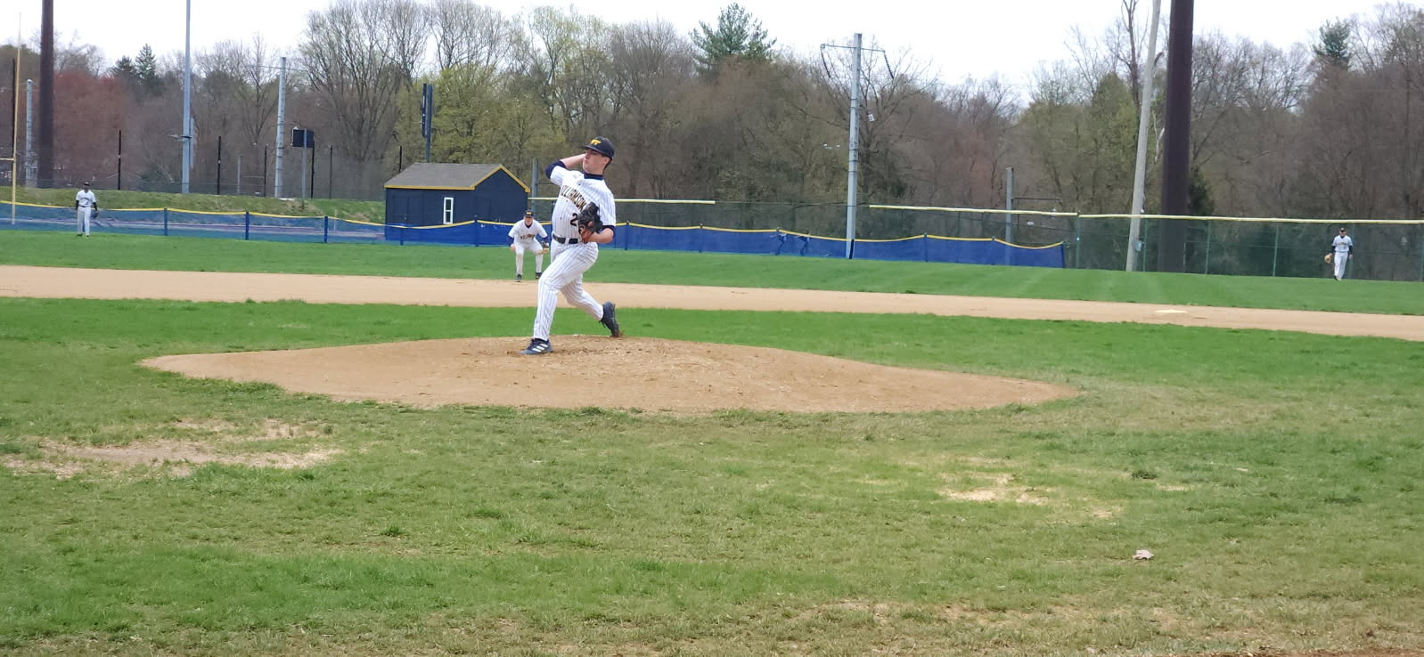 Zachary Ladislaw's strong performance on the mound was key in Williamson's 11-6 opening game win over Patrick Henry College