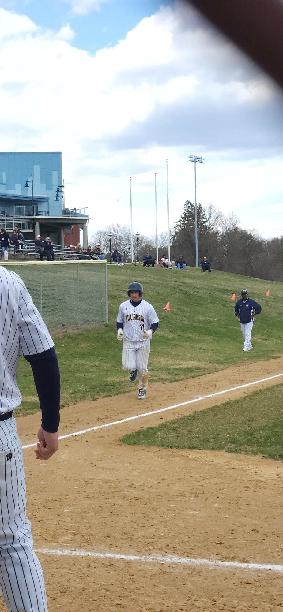 Cody Grande's three-run home run keyed a six run rally in Williamson's 10-8 win over Patrick Henry College