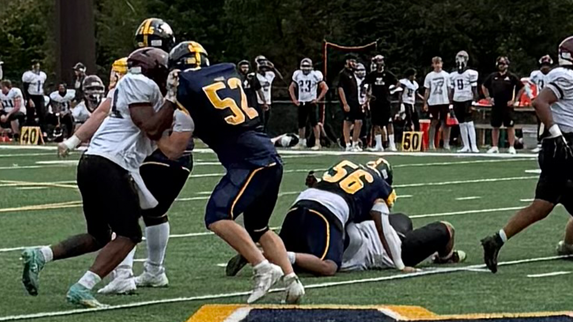 Football Upended in Defensive Battle with Stevens