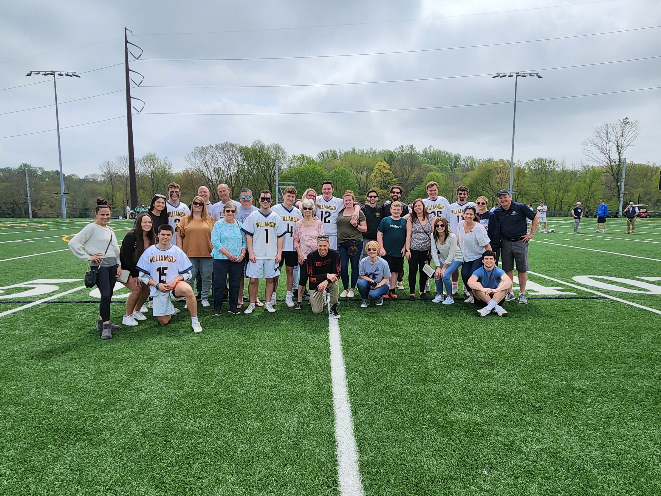 Prior to their win over Del Tech, Williamson honored its six seniors and their families.