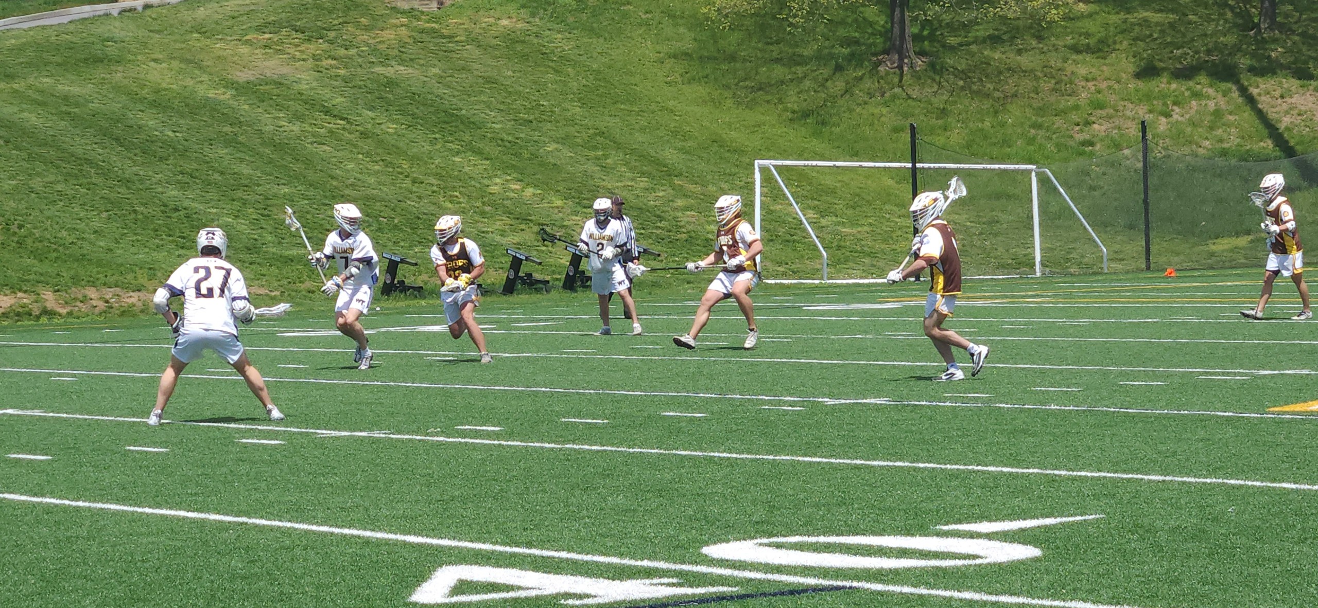 Action from Williamson's 6-4 Liberty division semi-final win over Rowan University.