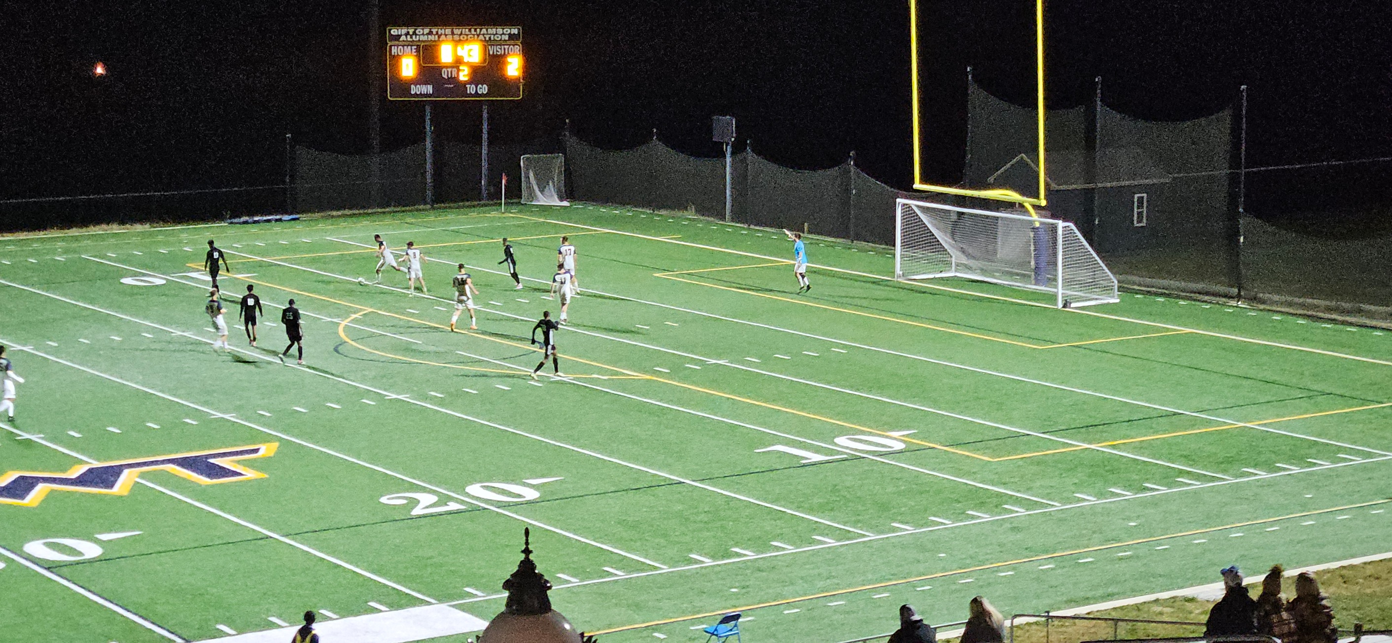 Action from Wednesday night's game against Manor College