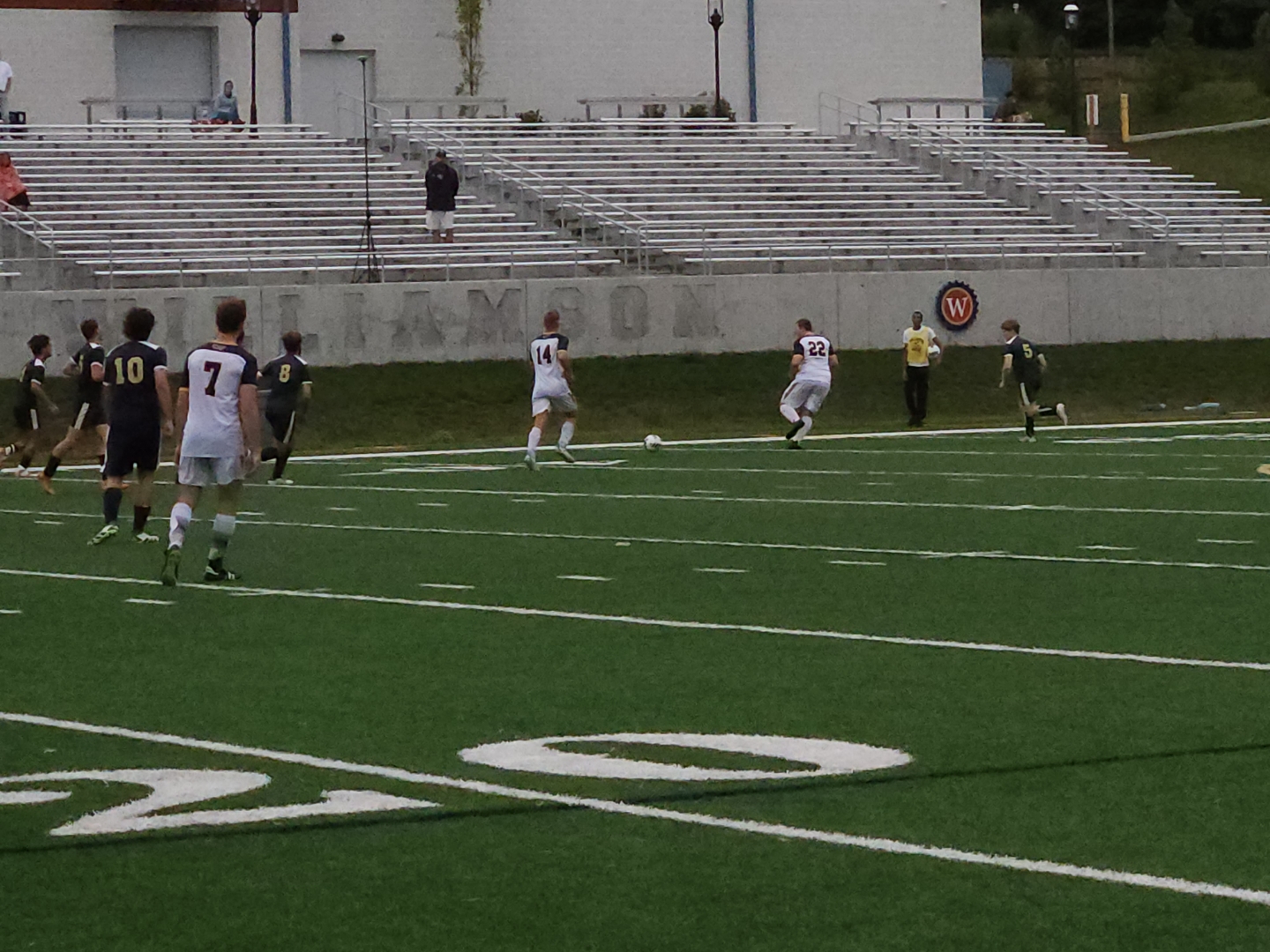 Jonathan Illing (14) had both Williamson's goals in a 2-0 blanking of Patrick Henry College